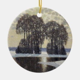 冬（Villhelms Purvitis著） セラミックオーナメント