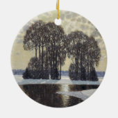 冬（Villhelms Purvitis著） セラミックオーナメント (裏面)