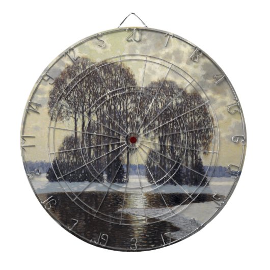 冬（Villhelms Purvitis著） ダーツボード (正面)
