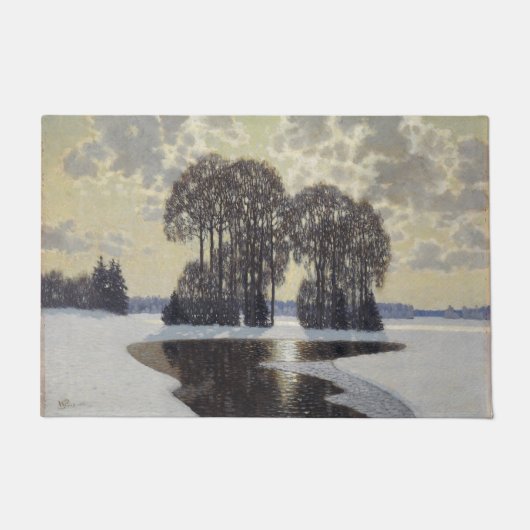 冬（Villhelms Purvitis著） ドアマット (正面)