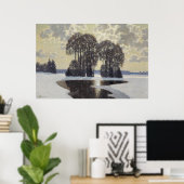 冬（Villhelms Purvitis著） ポスター (ホームオフィス)