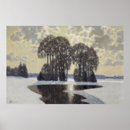 冬（Villhelms Purvitis著） ポスター