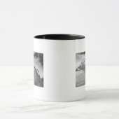 冬B&Wの流れ マグカップ (中央)