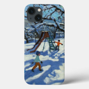 冬Bourg St Moritzのスライド iPhone 13ケース