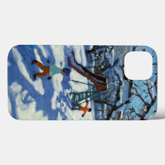 冬Bourg St Moritzのスライド Case-Mate iPhoneケース (裏面 (横))