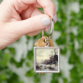 冬Landscape 1907年のカラス キーホルダー (手)