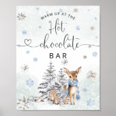 冬Oh鹿ホットチョコレートバーで暖かい ポスター (正面)