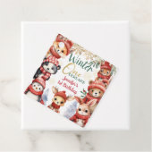 冬ONEderland動物クリスマス1日の誕生日 フェイバータグ (インサイチュ)