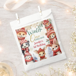 冬ONEderland動物クリスマス1日の誕生日 フェイバーバッグ