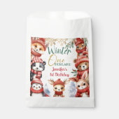 冬ONEderland動物クリスマス1日の誕生日 フェイバーバッグ (正面)