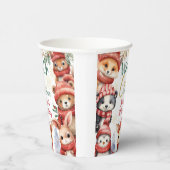 冬ONEderland動物クリスマス1日の誕生日 紙コップ (右)