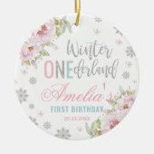 冬ONEderland 1st誕生日クリスマスツリー セラミックオーナメント (正面)