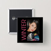 冬Pin 缶バッジ (正面&裏面)