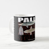 冴えないチョウザメのコラージュのマグ コーヒーマグカップ (正面左)