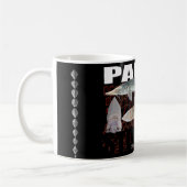 冴えないチョウザメのコラージュのマグ コーヒーマグカップ (左)