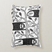 冷えたナマケモノ:かわいい動物のパターン。 アクセントクッション (正面(垂直))