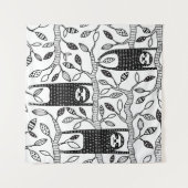 冷えたナマケモノ：かわいい動物のパターン。 タペストリー (正面(横))