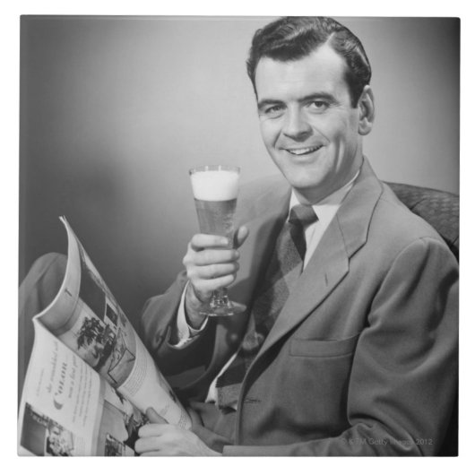 冷えたビール タイル (正面)