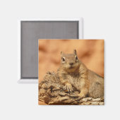 冷えた地面リス マグネット (正面/裏面)