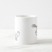 冷えるかわいいイースターのウサギ コーヒーマグカップ (中央)