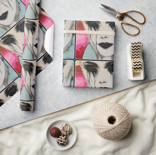 『冷え絵を描て』は ラッピングペーパー (クラフト)