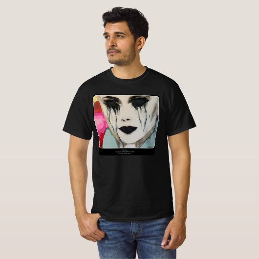 『冷え絵を描て』は Tシャツ (正面フル)