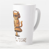 冷え過気にぎ- Lo-Fi Cat on Mathes カフェラテマグ (右アングル)