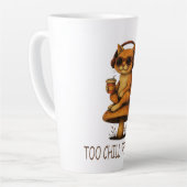 冷え過気にぎ- Lo-Fi Cat on Mathes カフェラテマグ (左アングル)