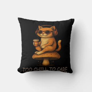 冷え過気にぎ- Lo-Fi Cat on Mathes クッション