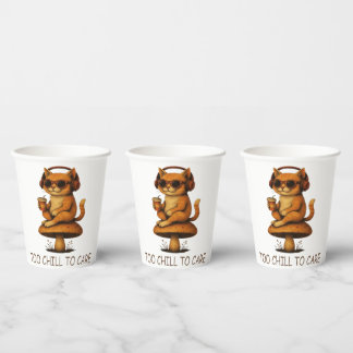 冷え過気にぎ- Lo-Fi Cat on Mathes 紙コップ