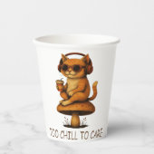 冷え過気にぎ- Lo-Fi Cat on Mathes 紙コップ (正面)