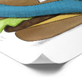 冷おもしろいたいハンバーガー ポスター (角)