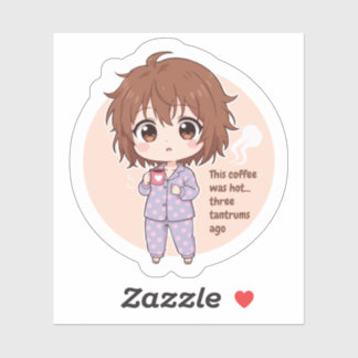 冷おもしろい冷コーヒー母引用文シール シール