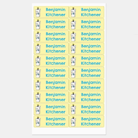 冷おもしろい蔵のパーソナライズされた漫画 ラベル (シート)