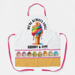 冷たいアイスクリーム エプロン