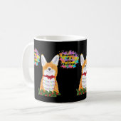 冷たいキツネホワイトクリスマス コーヒーマグカップ (正面左)