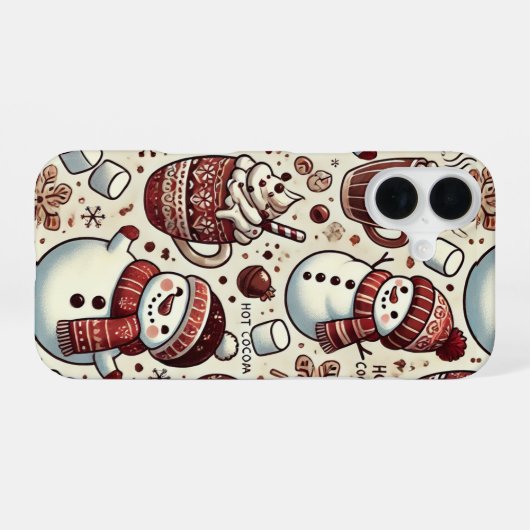 冷たいココア iPhone 16ケース (裏面横)