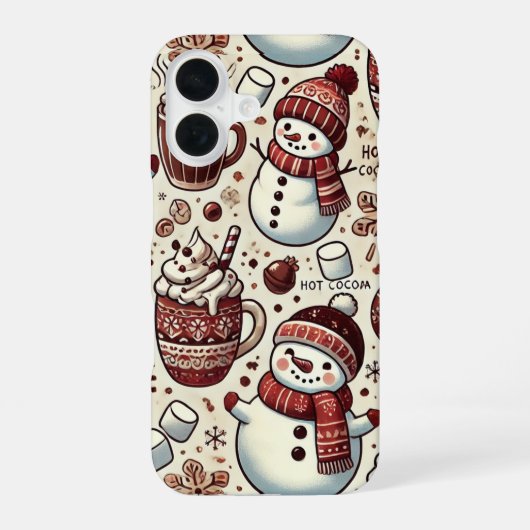 冷たいココア iPhone 16ケース (裏面)