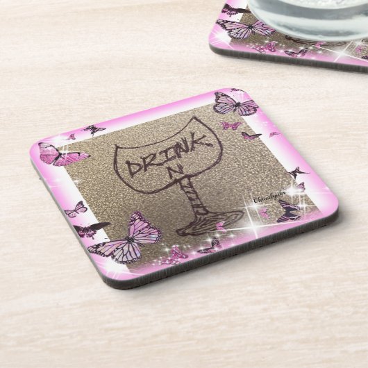 冷たいコースターを飲む コースター (左側)