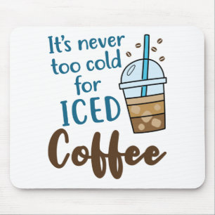 冷たいコーヒーの冷たい入れ物は冷え過ぎない マウスパッド
