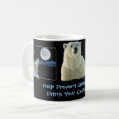 「冷たいコーヒーを飲め！」 マグカップ (正面左)