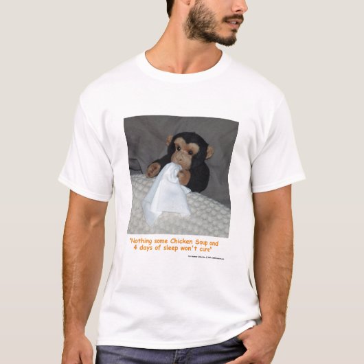 冷たいサルをペットに Tシャツ (正面)