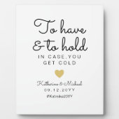 冷たいシックなサインが出たら持って持って行く フォトプラーク (正面)