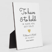 冷たいシックなサインが出たら持って持って行く フォトプラーク (側面)