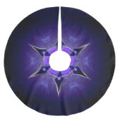 冷たいスターライトクリスマスツリースカート ブラッシュドポリエステルツリースカート (正面)