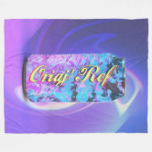 冷たいドリンク フリースブランケット (正面(横))