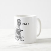 冷たいバラック・オバマの白い家の就任式 コーヒーマグカップ (正面右)