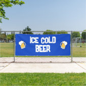 冷たいビールのバナー 横断幕 (インサイチュ)