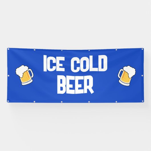 冷たいビールのバナー 横断幕 (横)