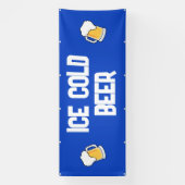 冷たいビールのバナー 横断幕 (縦)